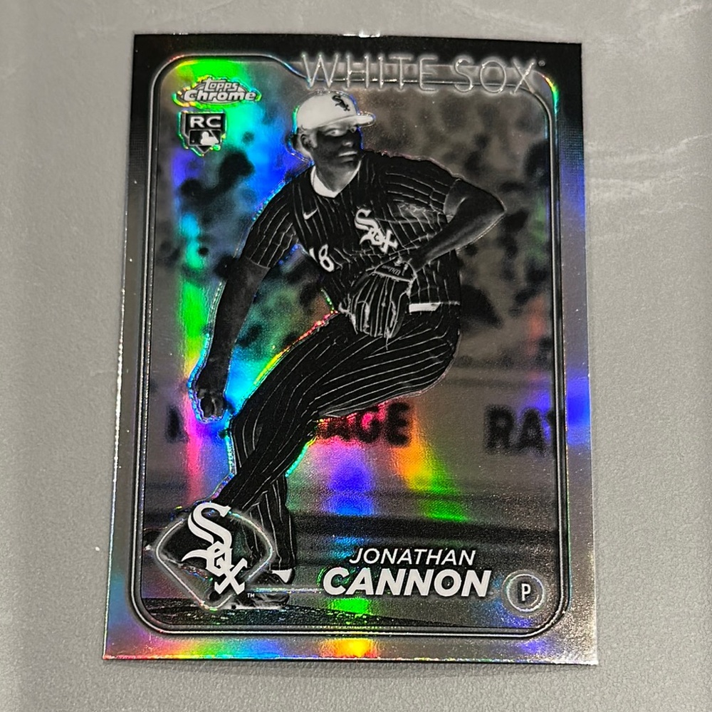 Topps Chrome White Sox Holographic Card
